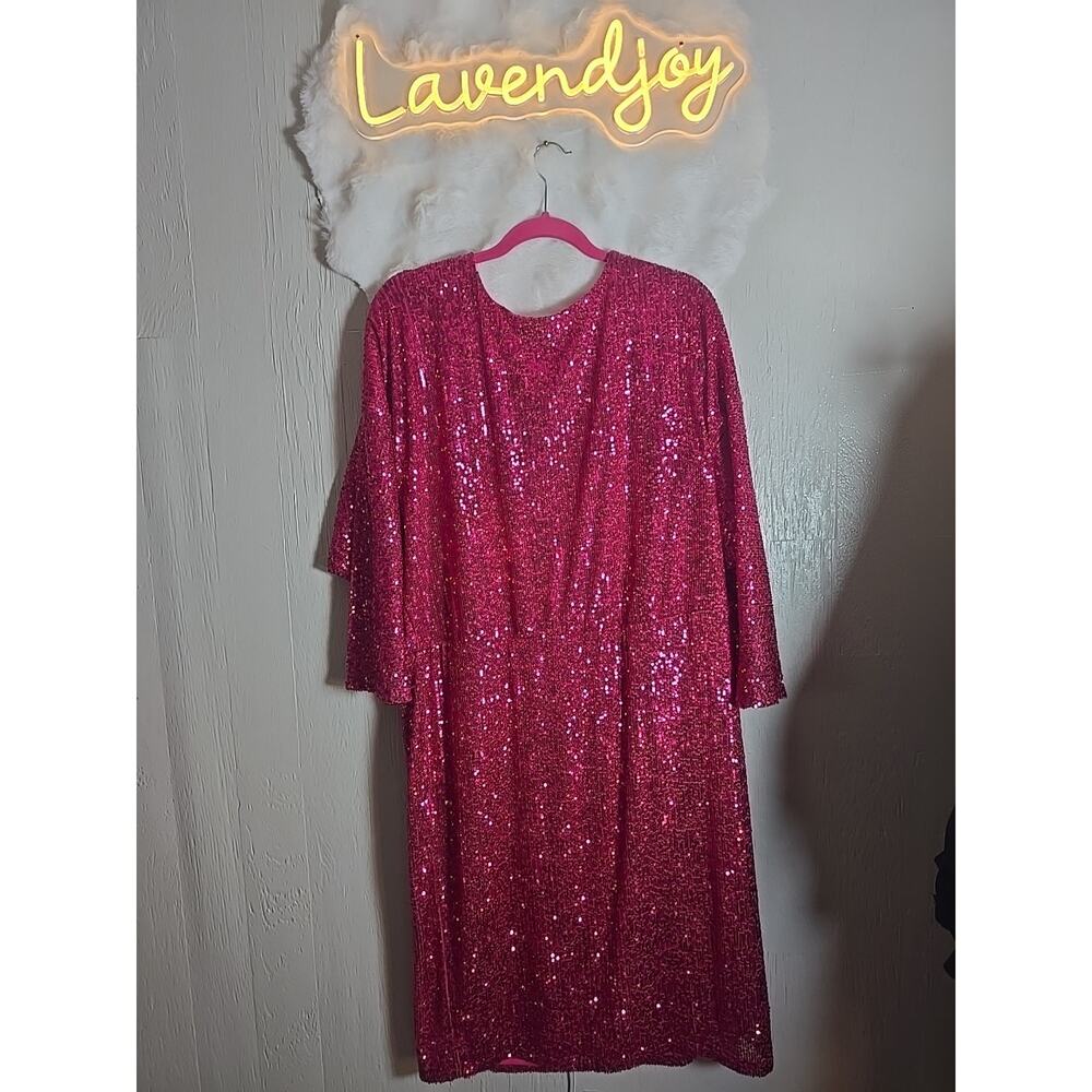 Hot Pink Sequin Women’s Party Dress